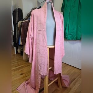 Vintage 100% Silk Pink Kimono